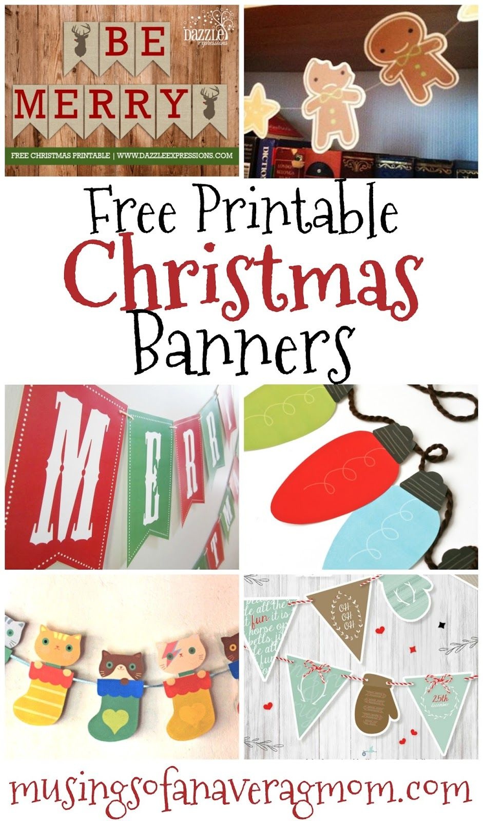 Free Printable Christmas Banners | Banner Letters | Free Christmas - Free Printable Christmas Decorations