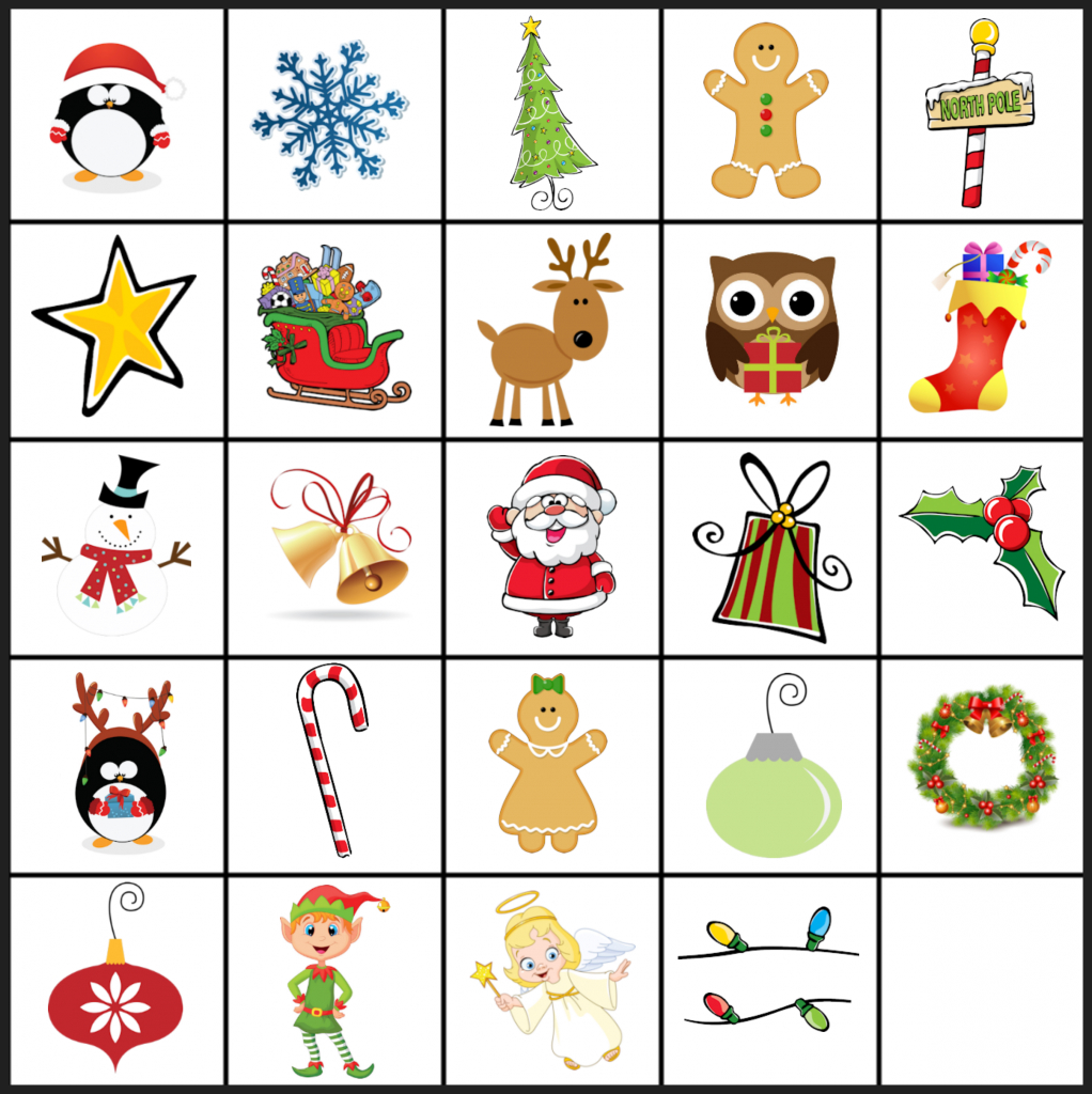 Free Printable Christmas Games: Christmas Matching Game In Christmas