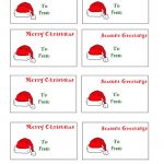 Free Printable Christmas Labels Santa Hat Christmas Gift Tags To   Free Printable Christmas Labels