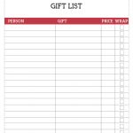 Free Printable Christmas List Template {Gift List}   Paper Trail Design   Free Printable Christmas List