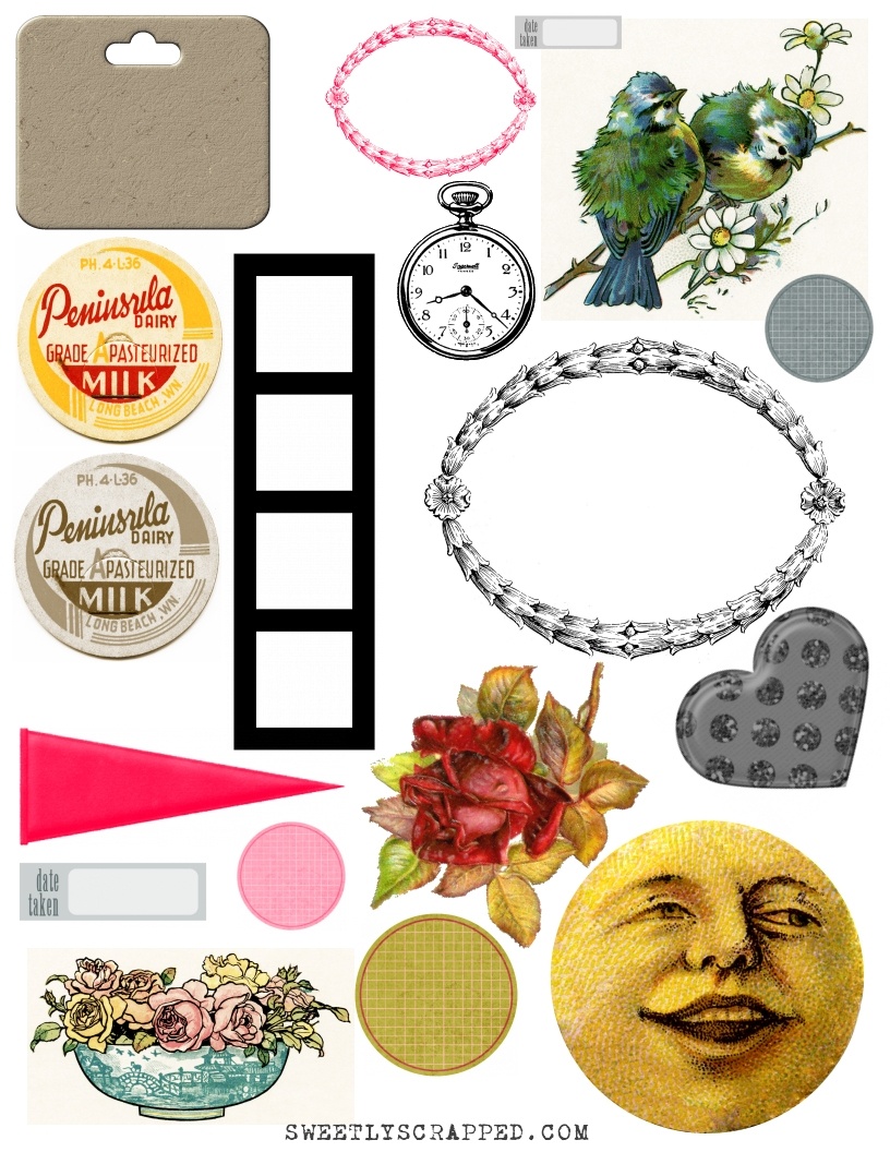 Free Printable Collage Sheets - Sweetly Scrapped &amp;#039;s Free Printables - Free Printable Picture Collage