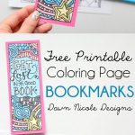 Free Printable Coloring Page Bookmarks | Library Ideas | Free Adult   Free Printable Bookmarks For Libraries