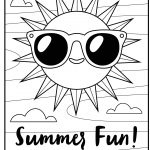 Free Printable Coloring Page: Summer Fun | Summer//underwater   Free Printable Summer Coloring Pages For Adults