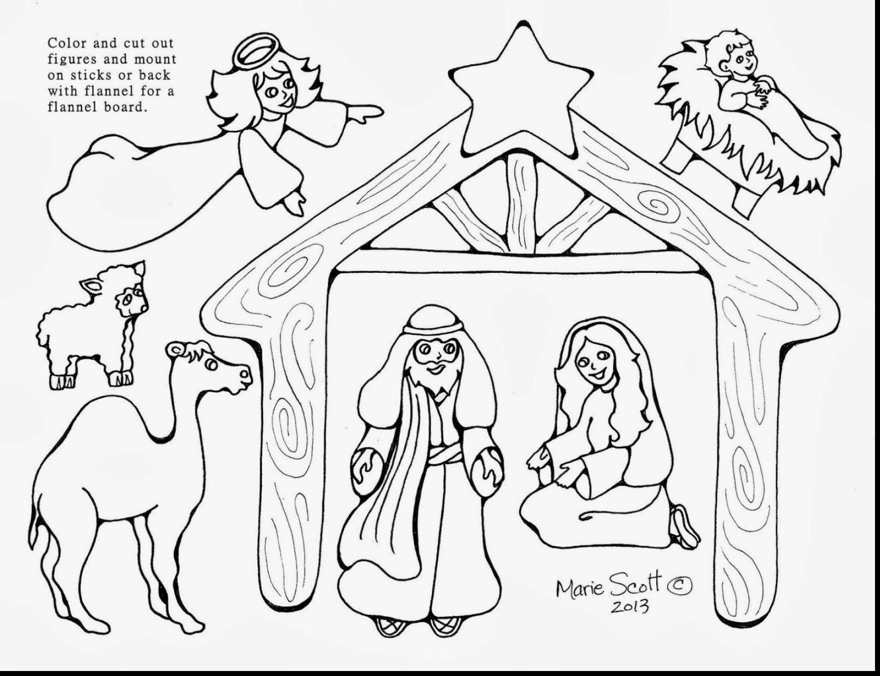 Printable Nativity Scene Cutouts Printable Word Searches