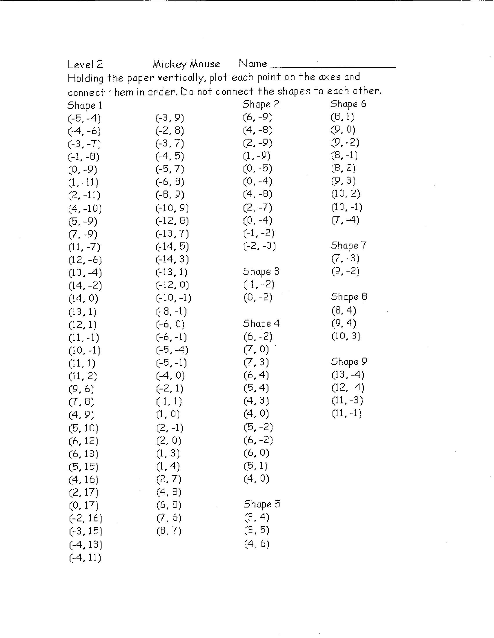 Free Printable Coordinate Graphing Pictures Worksheets Download Free - Free Printable Coordinate Graphing Worksheets