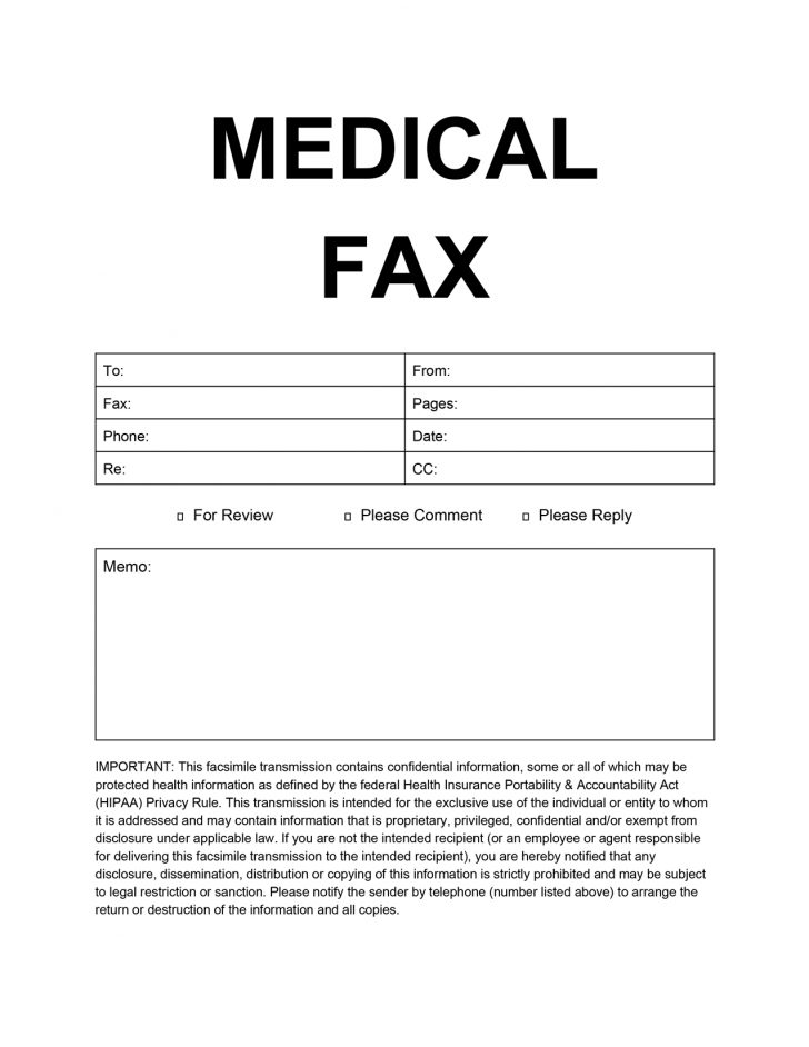 Free Printable Cover Letter For Fax