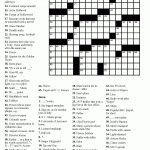 Free Printable Crossword Puzzles Easy For Adults | My Board | Free   Free Printable Crosswords Easy