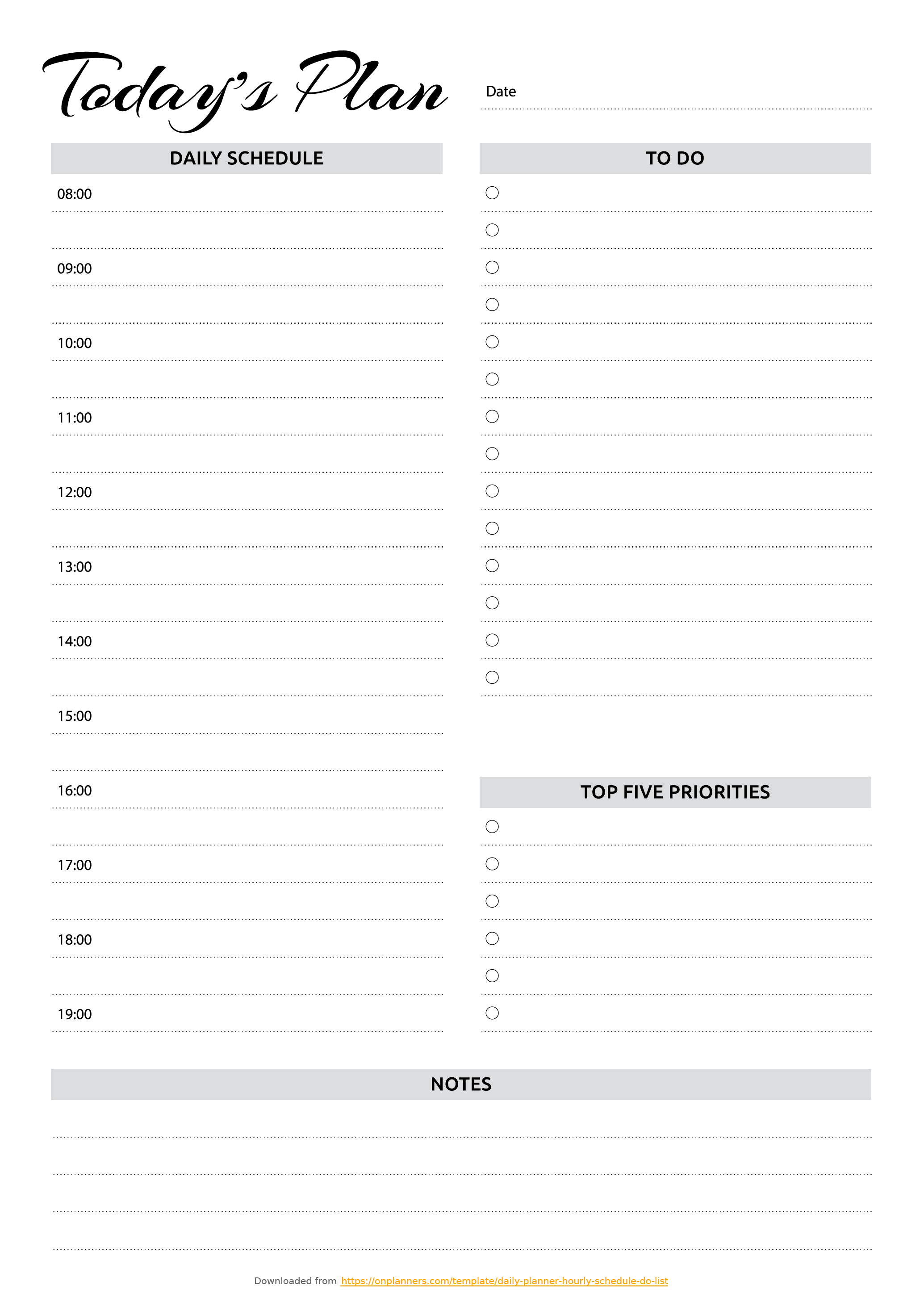 Free Printable To Do List Pdf Free Printable