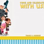 Free Printable Despicable Me Birthday Invitation | Free Printable   Thanks A Minion Free Printable