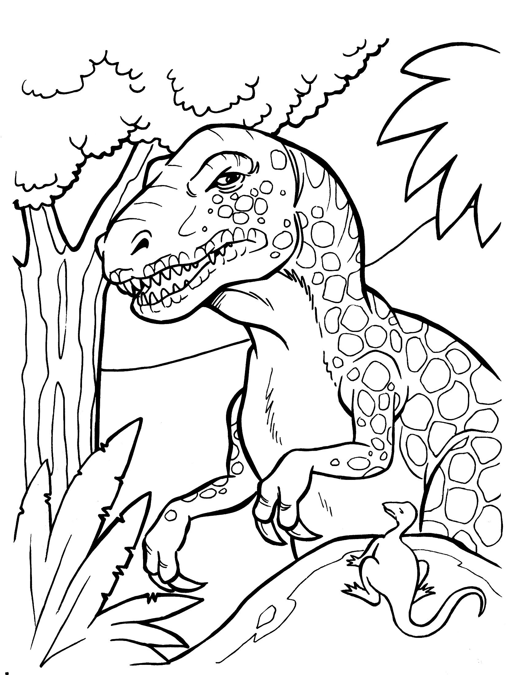 Free Printable Dinosaur Coloring Pages | Clip And Color Part Two - Free Printable Dinosaur Coloring Pages