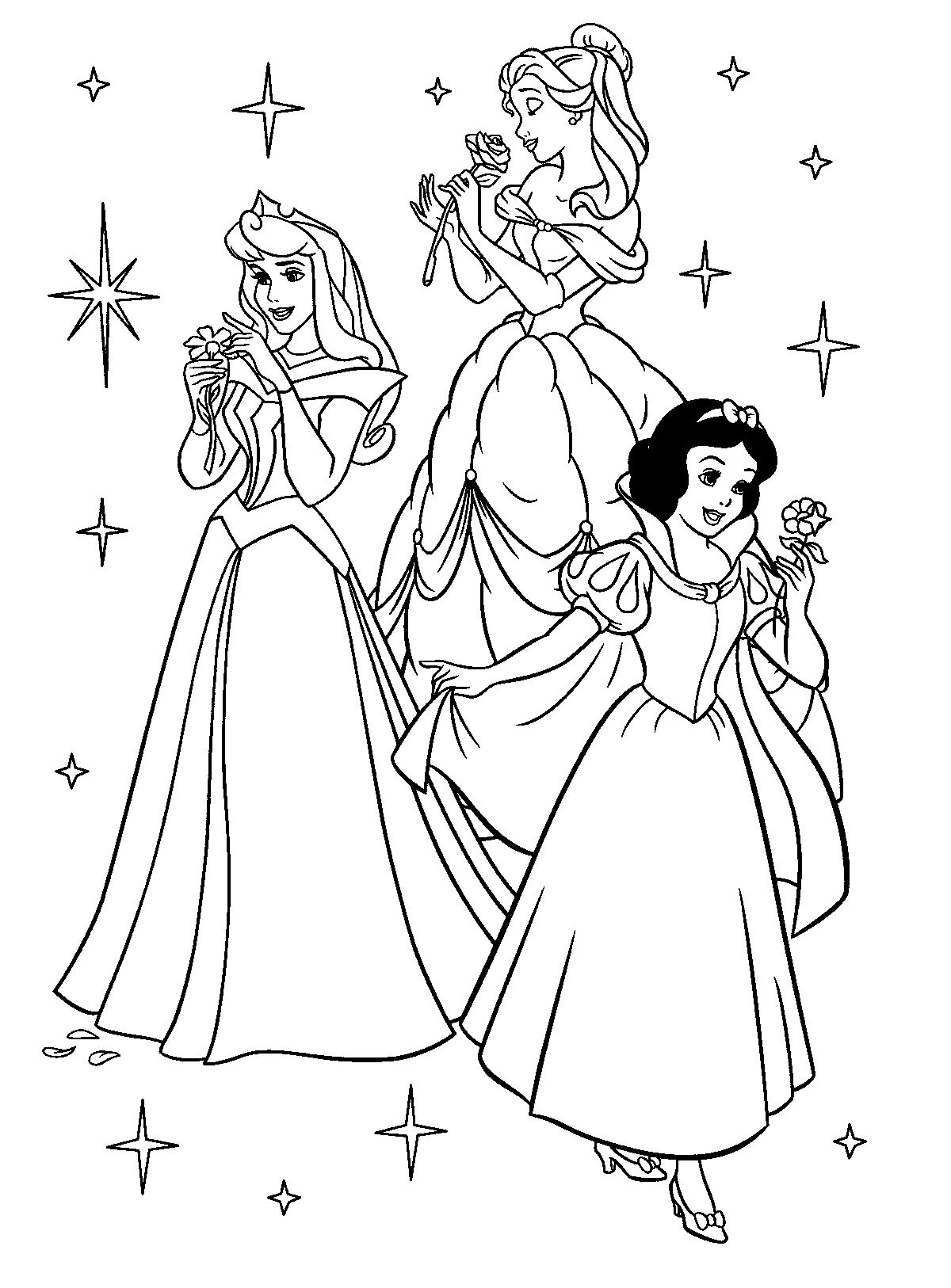 Free Printable Disney Princess Coloring Pages For Kids | Színezők - Free Printable Coloring Pages Of Disney Characters