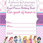 Free Printable Disney Princess Ticket Invitation | Printable   Disney Princess Birthday Invitations Free Printable