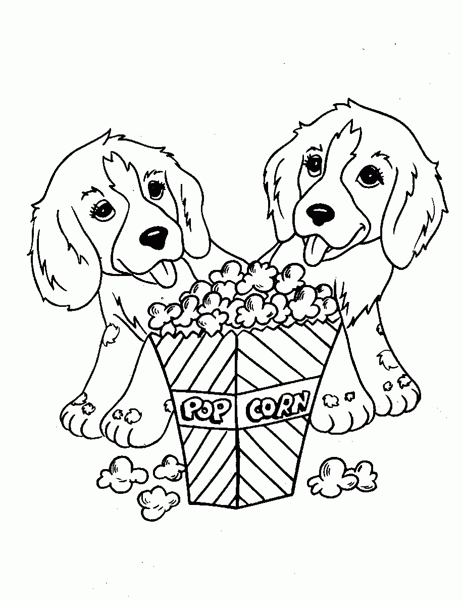 Colouring Pages Dogs Free Printable Free Printable