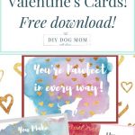 Free Printable Dog Themed Valentine's Day Cards | Dog Valentine's   Free Printable Valentines Day Cards For Mom And Dad