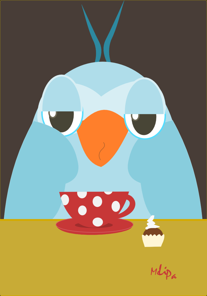 Free Printable Early Bird Illustration - Kaffeeeule Clipart - Printable Thangles Free