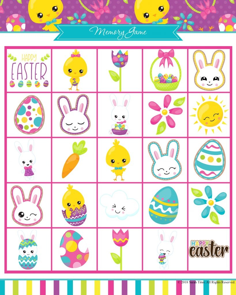 Free Printable Easter Games Your Family Will Love - Sarah Titus - Easter Games For Adults Printable Free