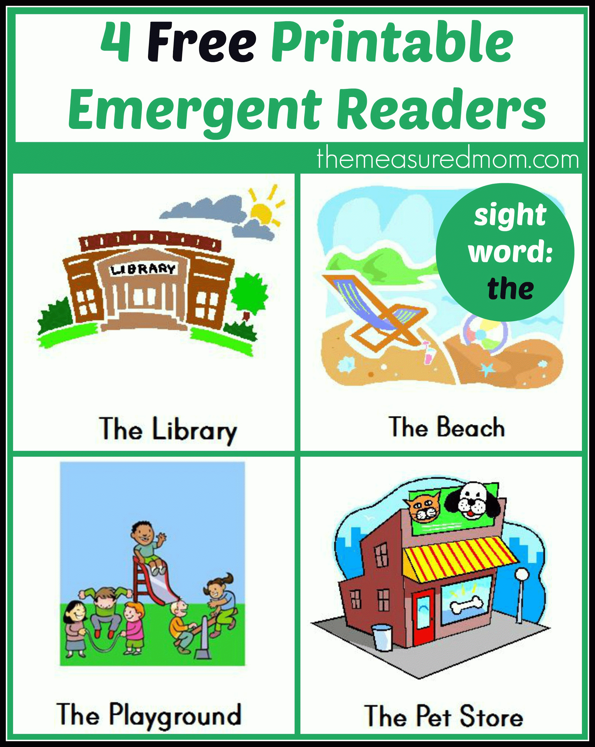 Free Printable Emergent Readers: Sight Word &amp;quot;the&amp;quot; - The Measured Mom - Free Printable Books