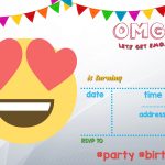 Free Printable Emoji Invitation | Free Printable Birthday   Emoji Invitations Printable Free