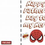 Free Printable Fathers Day Super Hero Cards. Just Print Out And Let   Free Printable Fathers Day Cards