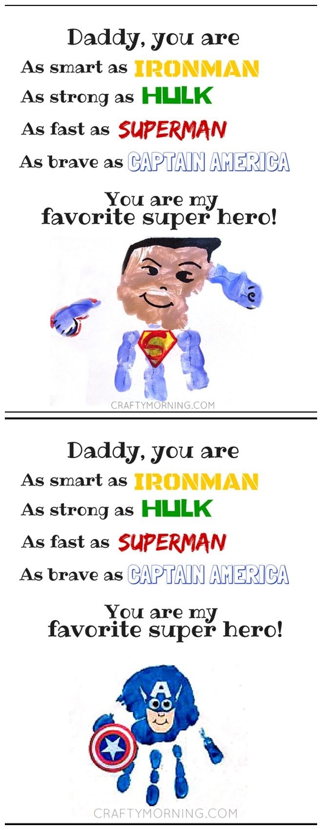 Free Printable Father&amp;#039;s Day Super Hero Poem To Give Daddy From The - Free Printable Fathers Day Poems For Preschoolers
