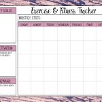 Free Printable Fitness Trackers: 3 Different Monthly Designs   Free Printable Fitness Worksheets