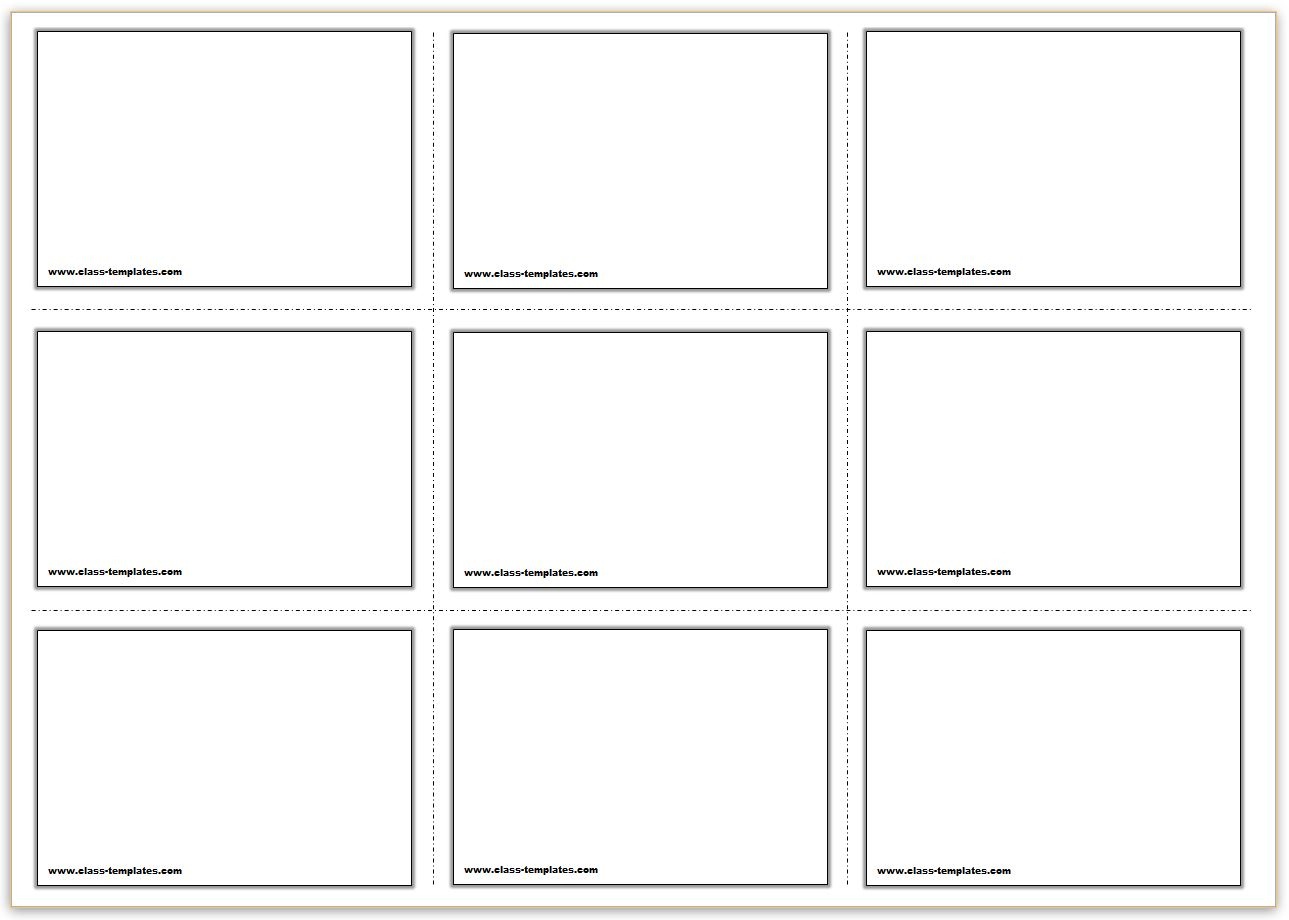 Free Printable Flash Cards Template - Free Printable Blank Index Cards