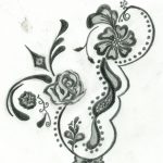 Free Printable Floral Tattoo Designs | Flower Henna Design Four   Free Printable Henna Tattoo Designs