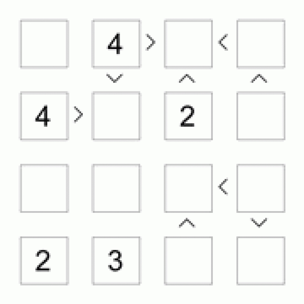 Free Printable Futoshiki Puzzles | Free Printables - Free Printable Futoshiki Puzzles