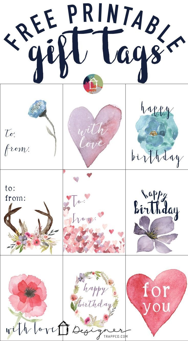 Free Printable Gift Tags For Birthdays | Pocket Scrapbooking | Free - Free Printable Gift Tags