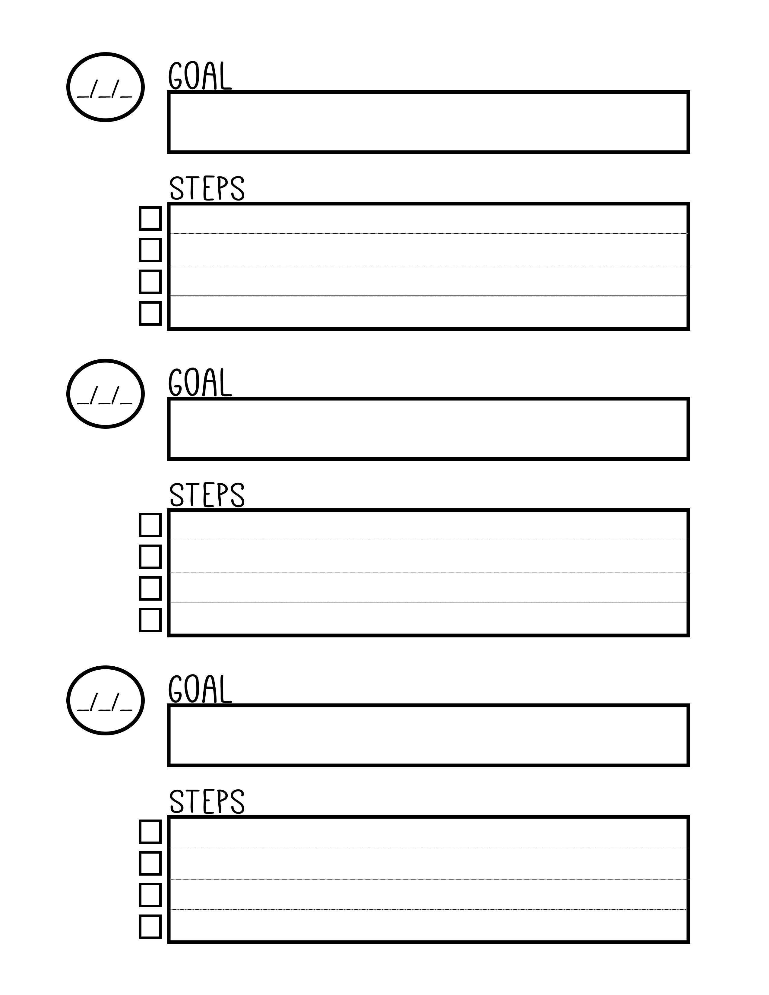 Free Printable Goal Setting Worksheet - Planner … | Education | Goal - Free Printable Goal Setting Worksheets For Students