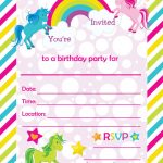 Free Printable Golden Unicorn Birthday Invitation Template   Happy Birthday Invitations Free Printable