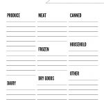 Free Printable Grocery List Template   Paper Trail Design   Free Printable Shopping List