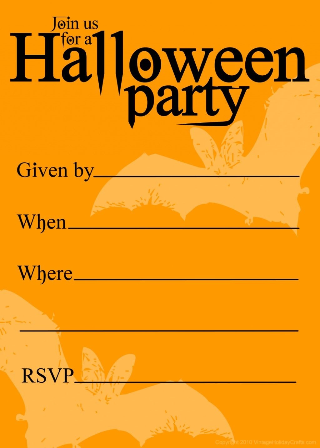 Free Printable Halloween Birthday Invitations Templates | Halloween - Free Printable Halloween Birthday Party Invitations