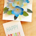 Free Printable Happy Birthday Card With Pop Up Bouquet | Flower   Free Printable Pop Up Birthday Card Templates