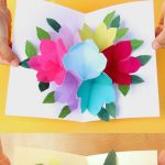 Free Printable Happy Birthday Card With Pop Up Bouquet | Printables   Free Printable Birthday Cards For Mom