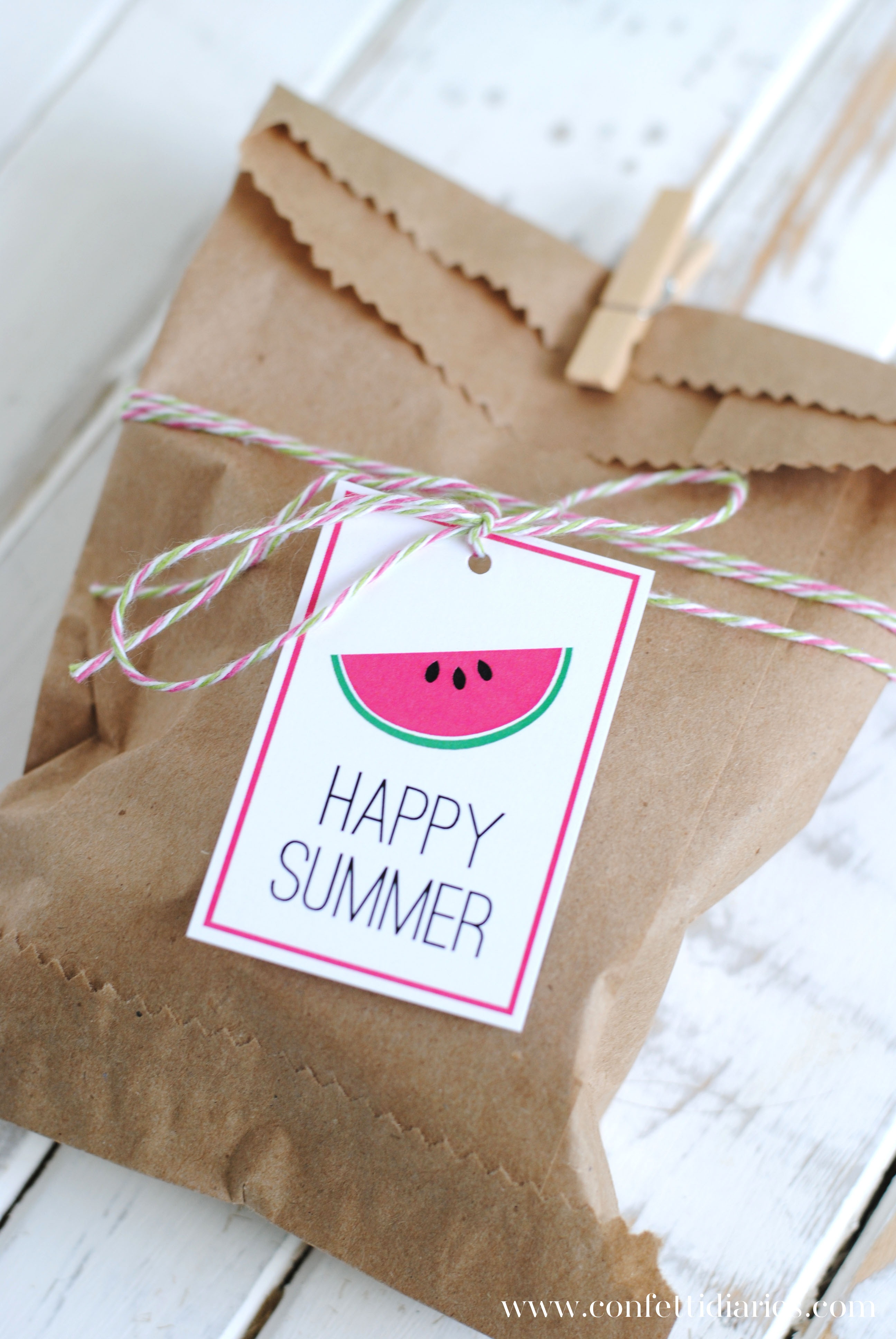 Free Printable Happy Summer Gift Tags - Katarina&amp;#039;s Paperie - Free Printable Goodie Bag Tags