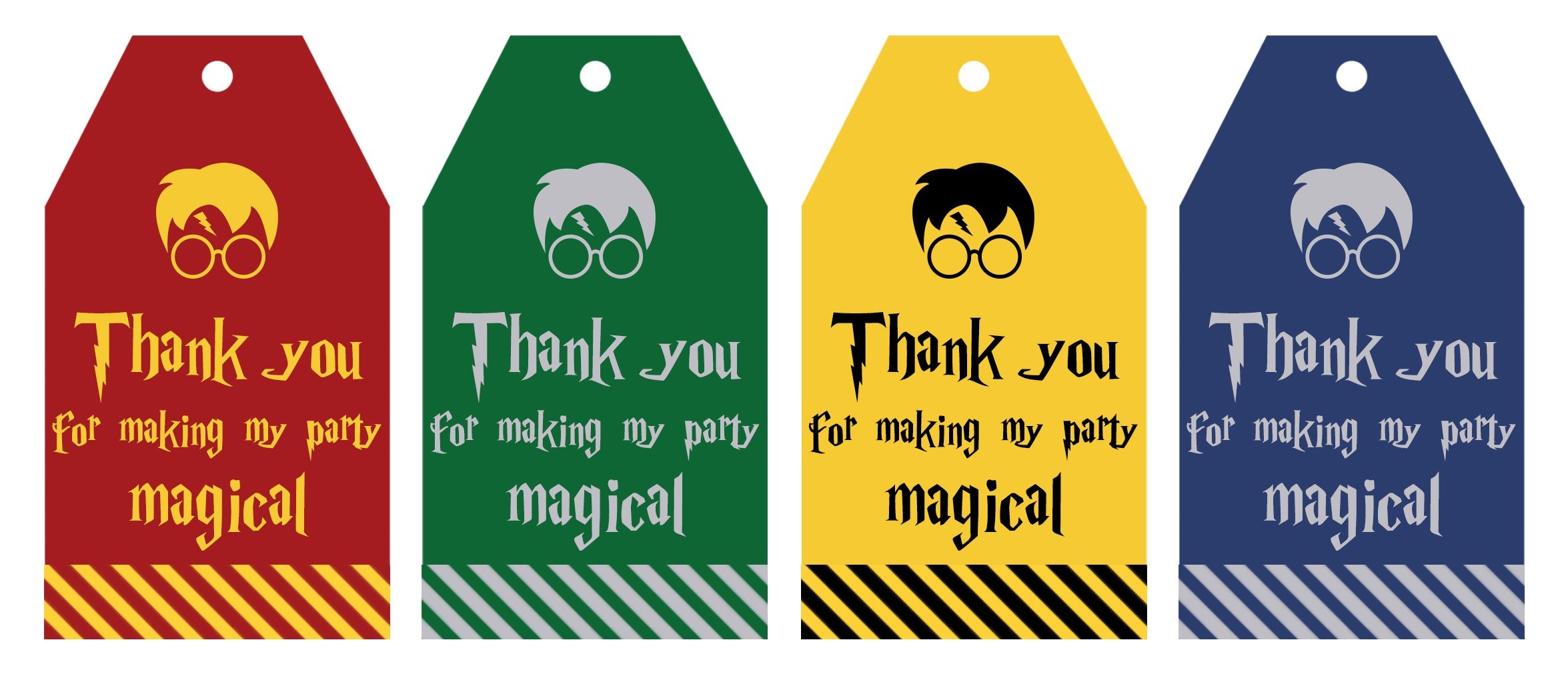 Free Printable Harry Potter Party Favor Gift Tags - Lovely Planner - Free Printable Goodie Bag Tags