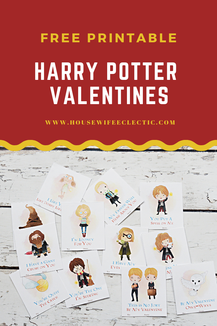 Free Printable Harry Potter Valentines - Housewife Eclectic - Free Printable Harry Potter Pictures
