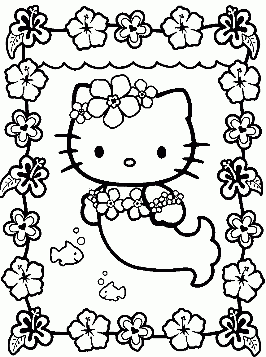 Free Printable Hello Kitty Coloring Pages For Kids | Coloring Pages - Free Printable Coloring Pages For Girls