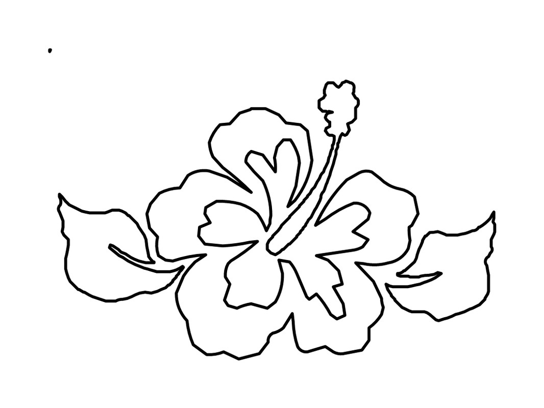 Free Printable Hibiscus Coloring Pages For Kids - Free Printable Hibiscus Coloring Pages