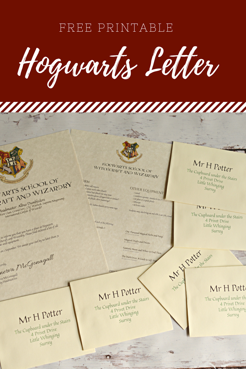 Free Printable Hogwarts Letter | &amp;quot;after All This Time? Always - Free Printable Harry Potter Pictures