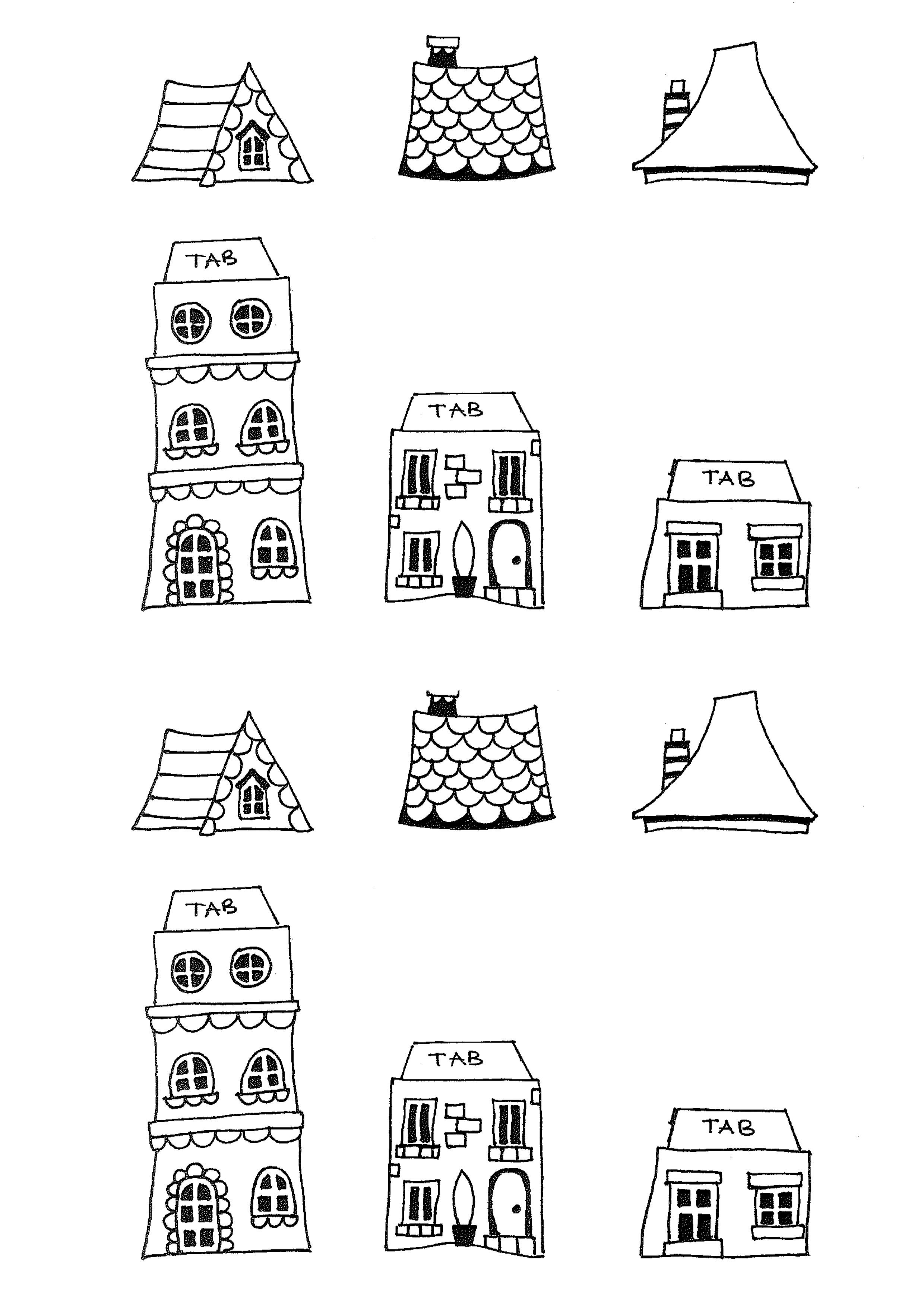 Free Printable House Templates | Printables | New Home Cards, House - Free Printable Card Templates