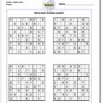 Free Printable Jigsaw Sudoku 4 Per Page | Printable Sudoku Free   Free Printable Sudoku 4 Per Page