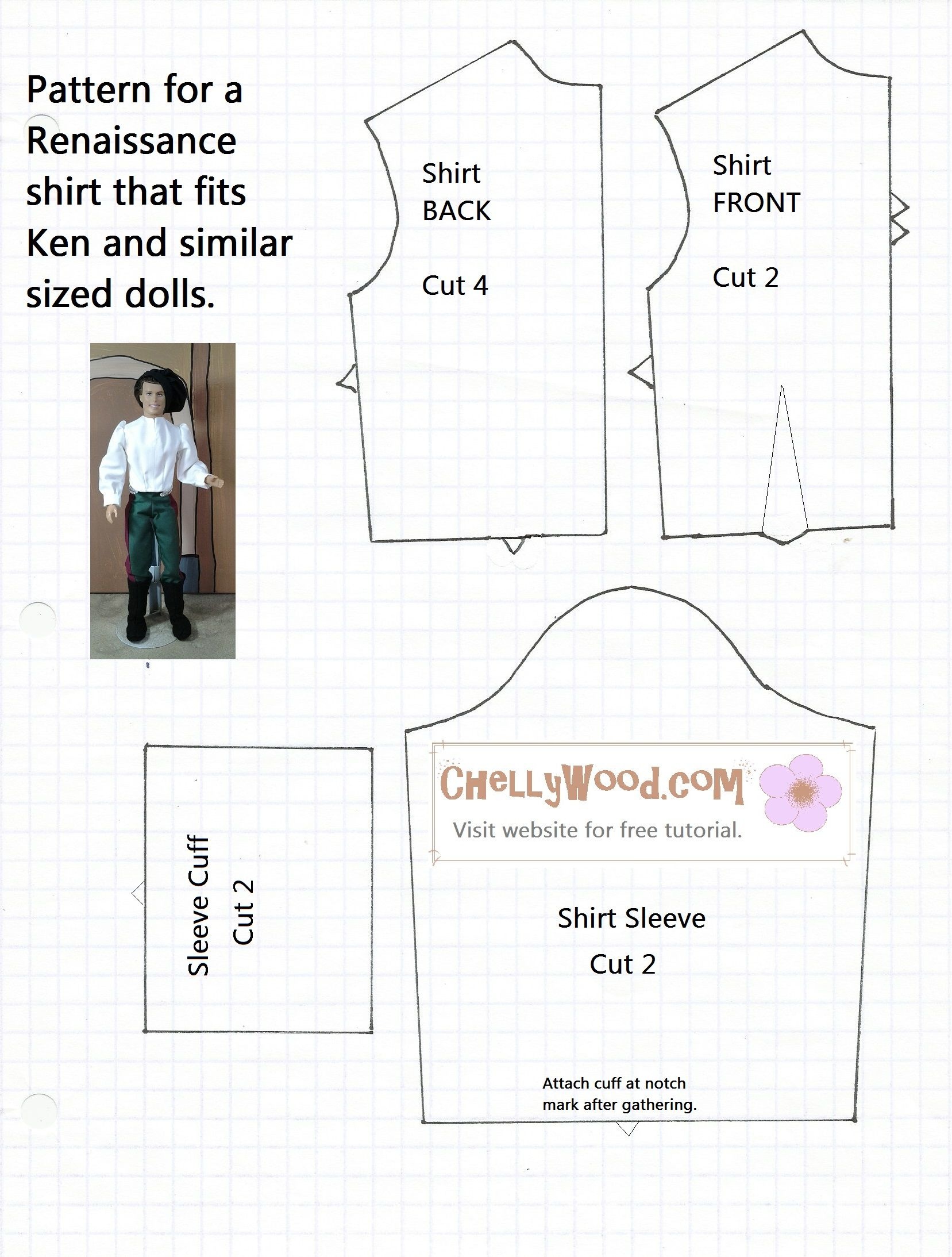 Free Printable Ken Doll Clothes Patterns - Google Search | Barbie - Free Printable Patterns For Sewing Doll Clothes