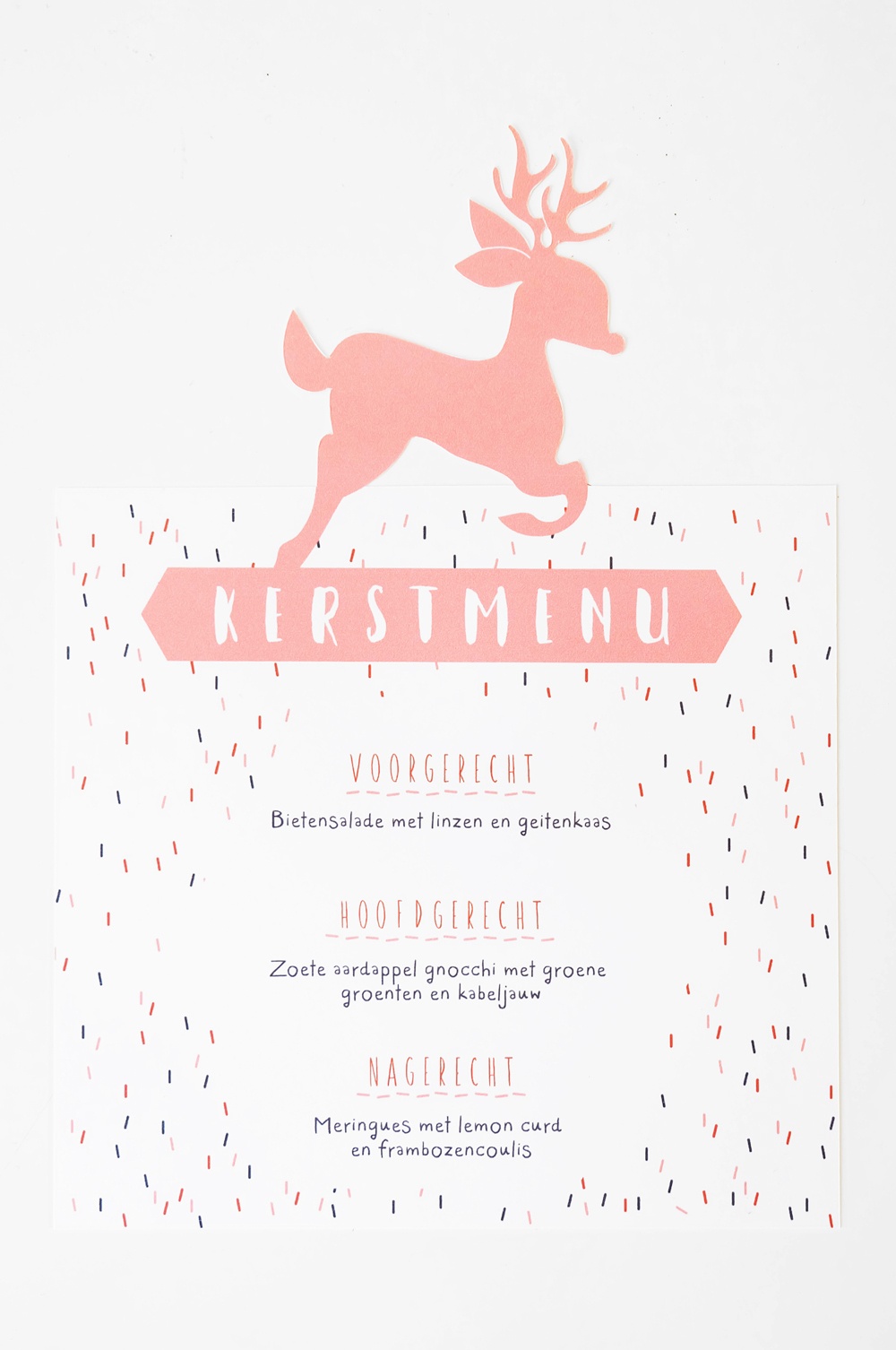 Free Printable: Kerstmenu — No Ordinary Tales - Free Printable Menu