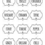 Free Printable Kitchen Spice Labels … | Labels | Spice…   Free Printable Spice Labels