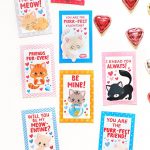 Free Printable Kitten Valentines   Scattered Thoughts Of A Crafty   Free Printable Cat Valentine Cards