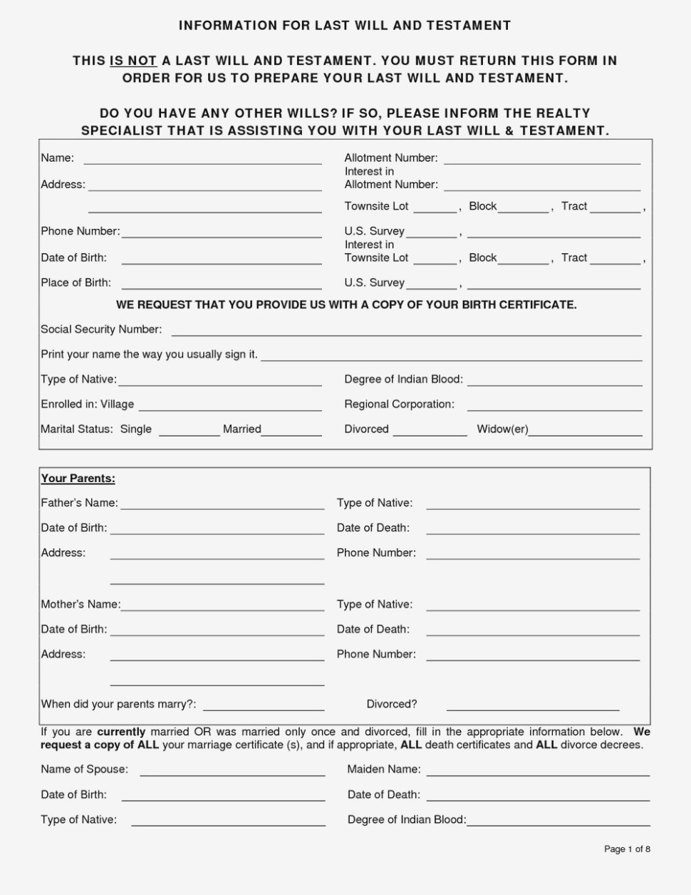Free Printable Last Will And Testament Forms Pdf | Resume Examples - Free Printable Last Will And Testament Forms