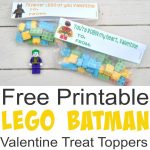 Free Printable Lego Batman Valentine Treat Toppers   Simple Made Pretty   Free Printable Lego Batman