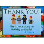 Free Printable Lego Thank You Notes | Lego Thank You Greeting Cards   Free Printable Minecraft Thank You Notes